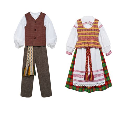 Žemaitiški tautiniai kostiumai vaikams