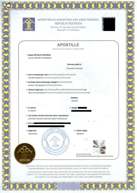 Apostille ant dokumento