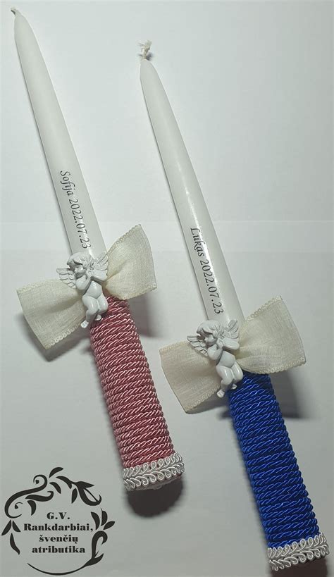 Krikšto žvakė ir drabužėlis