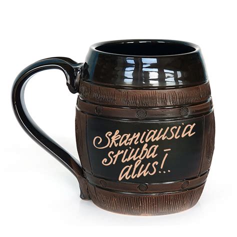 alus bokalas su užrašu