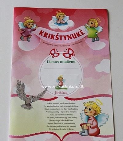 Krikštynų laikraštukas mergaitei