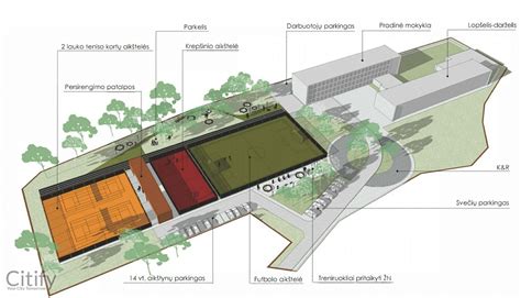 Architektūrinis vaikų socializacijos centro pastatas