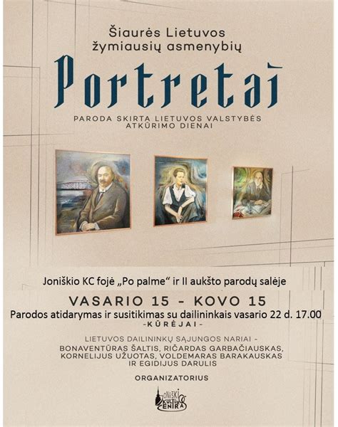 Lietuvos iškilių asmenybių portretai