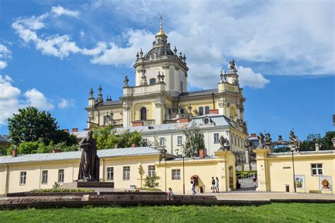 Panorama Lvovo su Šv. Jurgio katedra
