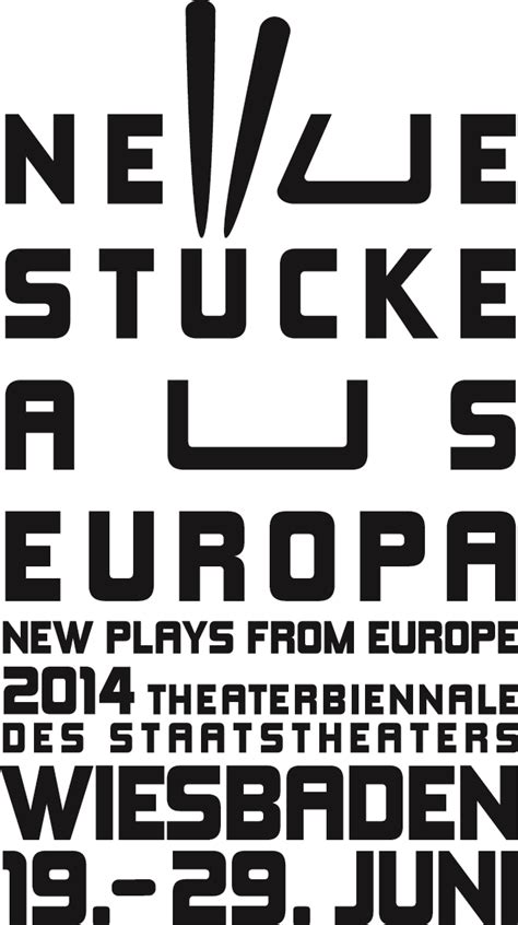 Festivalio „Neue Stücke aus Europa“ plakatas