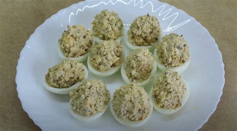 Įdarytų kiaušinių ingredientai