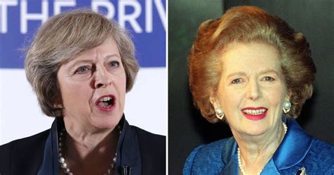 Theresa May ir Margaret Thatcher