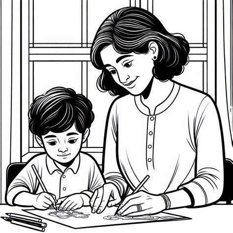 vaikas spalvina paveikslėlį