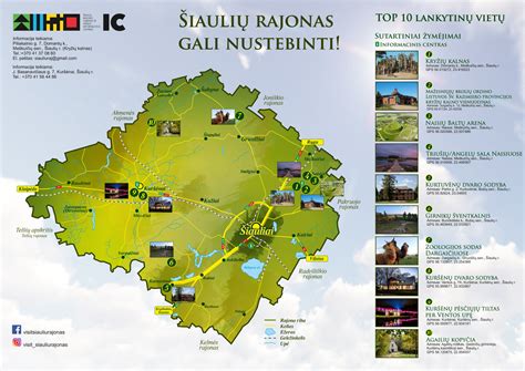 Kauno rajono lankytinų vietų žemėlapis