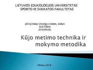 Arūno Visocko metimo technika