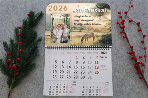 Kalendorius su pažymėtomis datomis