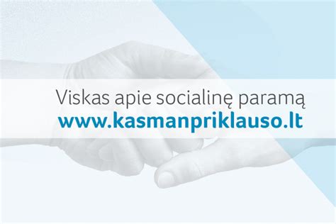 Informacija apie socialines išmokas