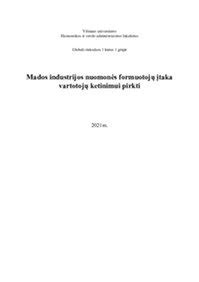 Grožio ir mados industrijos įtaka