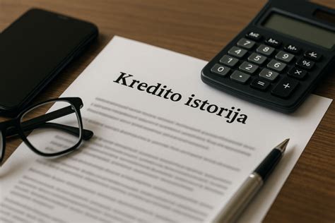 Asmuo tikrina savo kredito istoriją kompiuteryje
