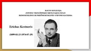 Portretas Erichas Kestneris