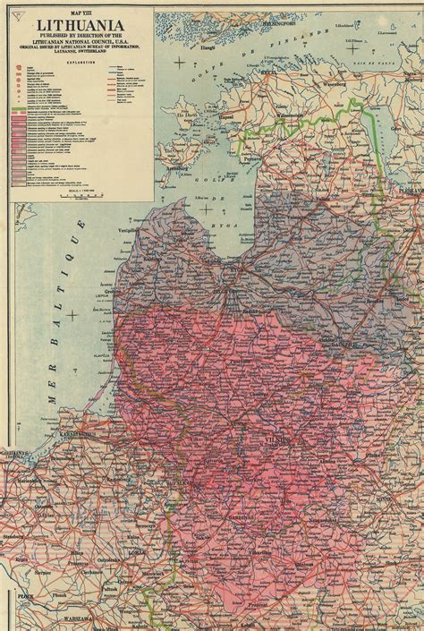 Žemėlapis su lietuviškais vietovardžiais