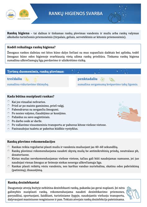 Infografika: Higienos normų svarba darželiuose