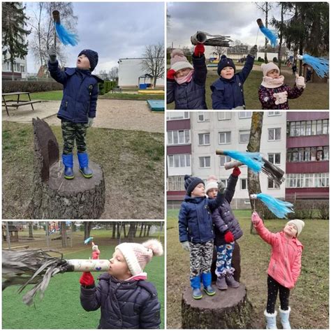 vaikai stebi vėjo malūnėlio sukimąsi