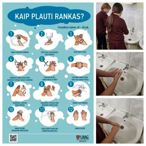 vaikai plaunasi rankas su muilu