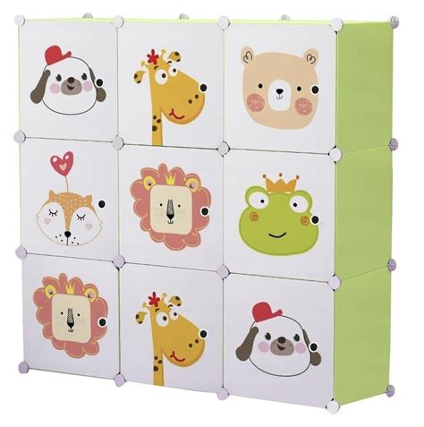 Įvairių spalvų ir dizaino vaikiškos spintelės