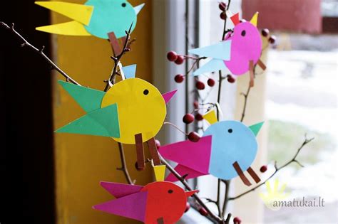 popieriniai darbeliai vaikams