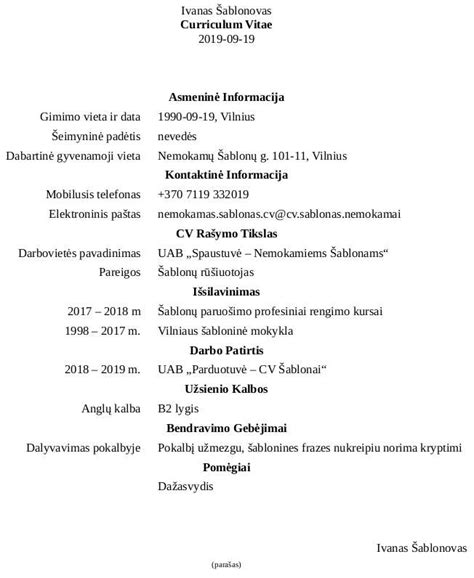 Pavyzdys, kaip rašyti skundo antraštę