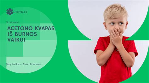 Vaikas su acetono kvapu