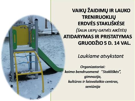 Lietuvos vaikų darželių lauko erdvės