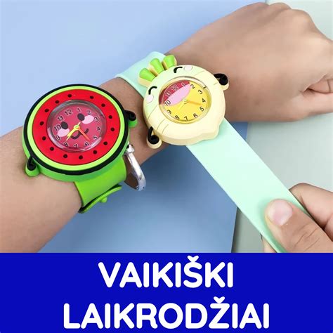 vaikiškų laikrodžių dizainų koliažas