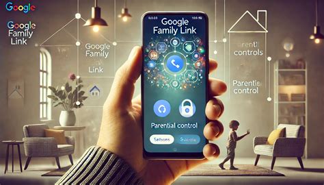 Infografika su pagrindinėmis Family Link funkcijomis: ekrano laiko limitas, turinio filtrai, vietos nustatymas