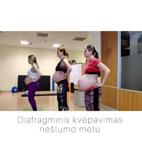 moterys daro pratimus nėštumo metu