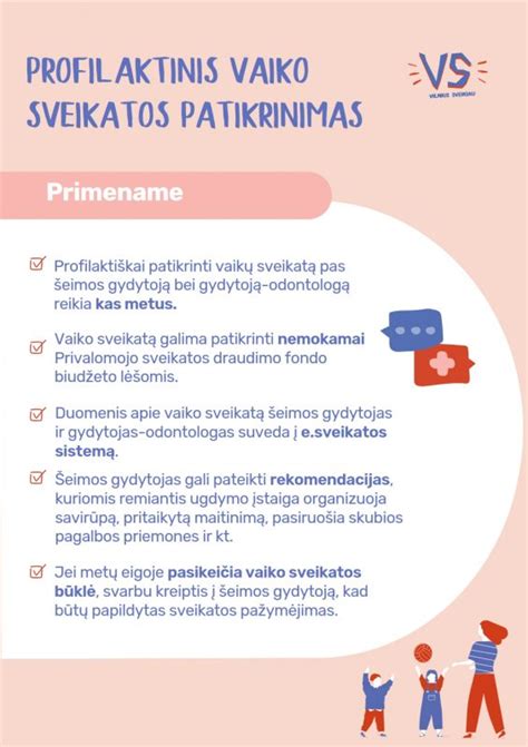 Vaiko sveikatos patikrinimo programa