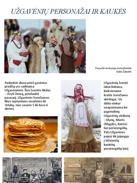 Užgavėnių tradicijos ir kaukės
