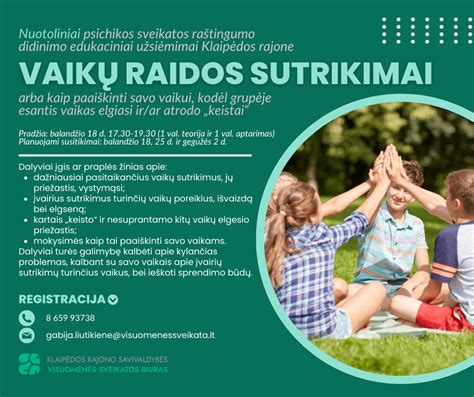 Statistika apie vaikų raidos sutrikimus Lietuvoje