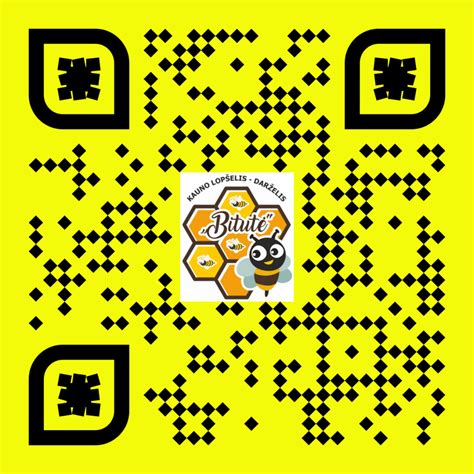 QR kodas, vedantis į darželio bendruomenės platformą