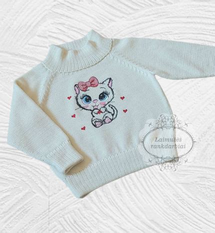 Megztukai mergaitėms su įvairiais piešiniais