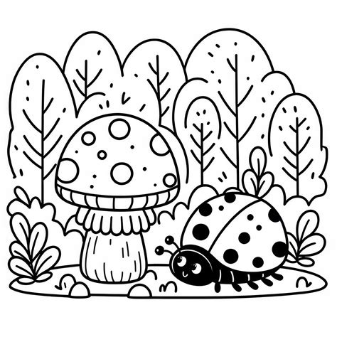 Sraigė ir boružė miške