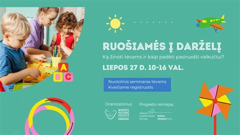 Vaizdinis registracijos į darželį procesas