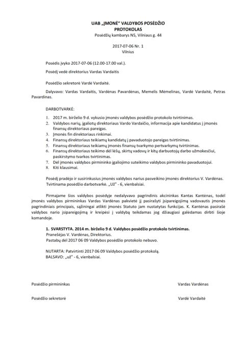 Vaiko gerovės komisijos posėdžio protokolas