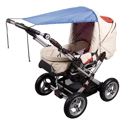 Daugiafunkcis stogelis ir kojyčių užklotas ant sportinio vežimėlio