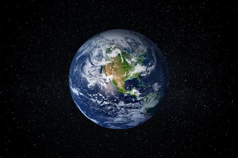 Žemės planeta besisukanti kosmose