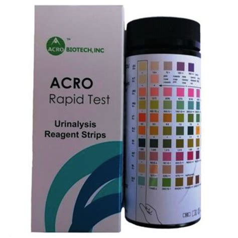 Schematinis šlapimo tyrimo juostelės vaizdas