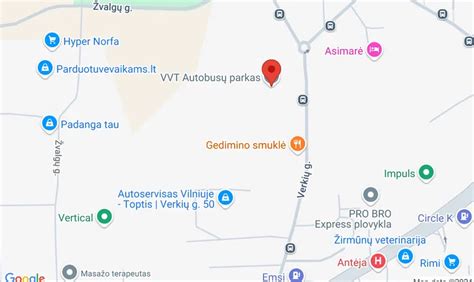 Žemėlapis: Vilniaus Markučių lopšelio-darželio vieta