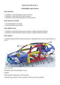 Autokėdutės saugos sistemos schema