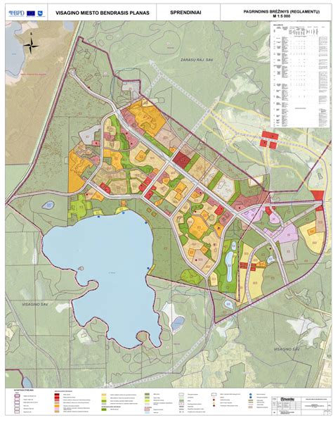 Visagino miesto žemėlapis su pažymėtu lopšeliu-darželiu