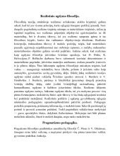 schematinis ugdymo filosofijų palyginimas