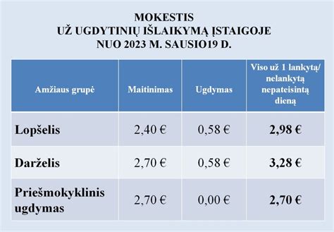 Schema kaip mokamas mokestis už darželį