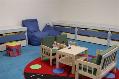 Nuotrauka moderniai įrengtos darželio grupės