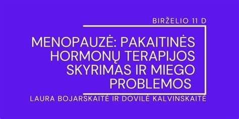 Hormonų terapijos schematinis pavaizdavimas