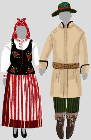 Lietuvių tautinio kostiumo fragmentai